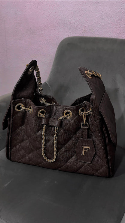 BOLSO CHARLOTTE EN PIEL BOVINA - TAMAÑO CHICO